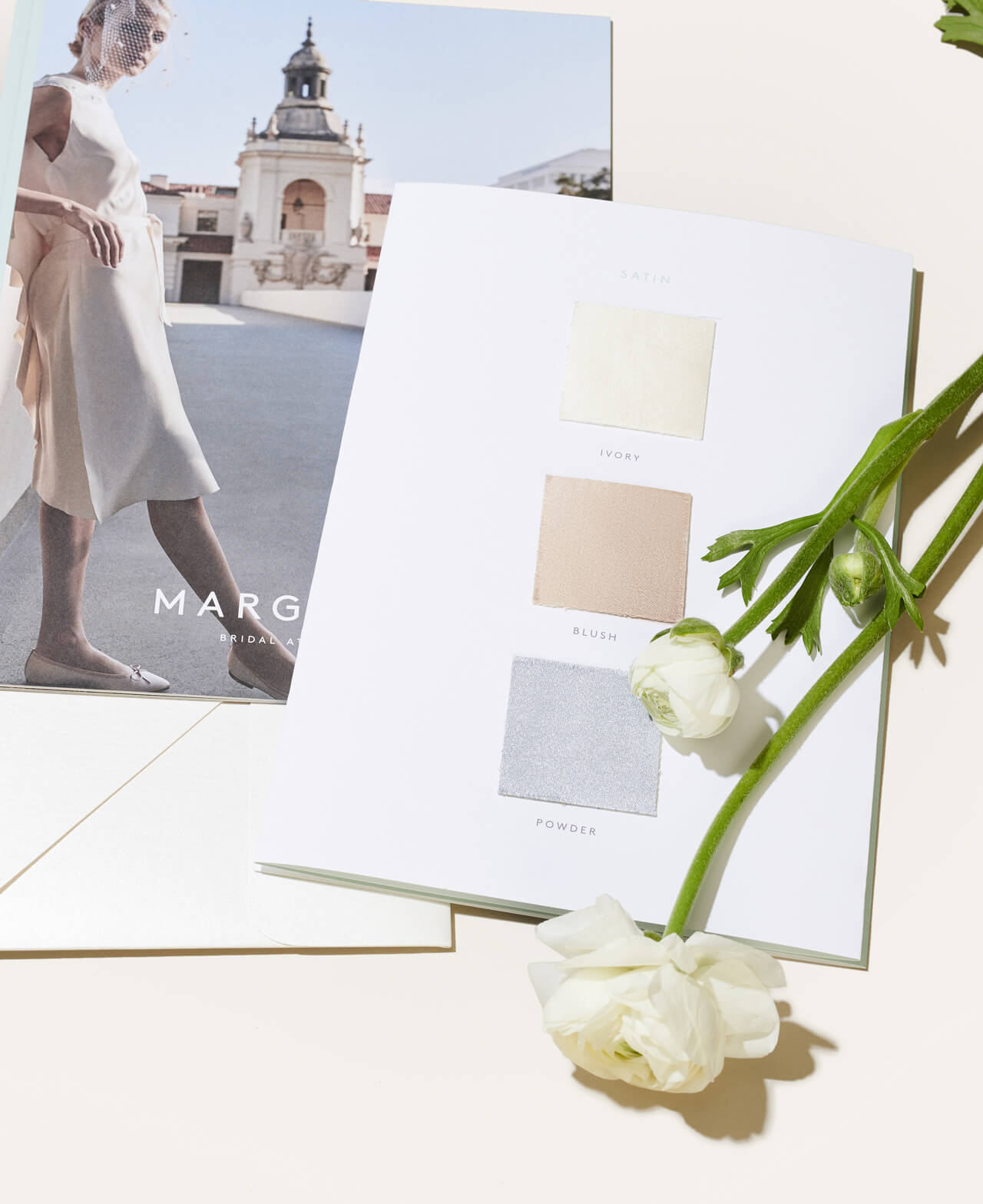 Swatches available for custom bridal orders