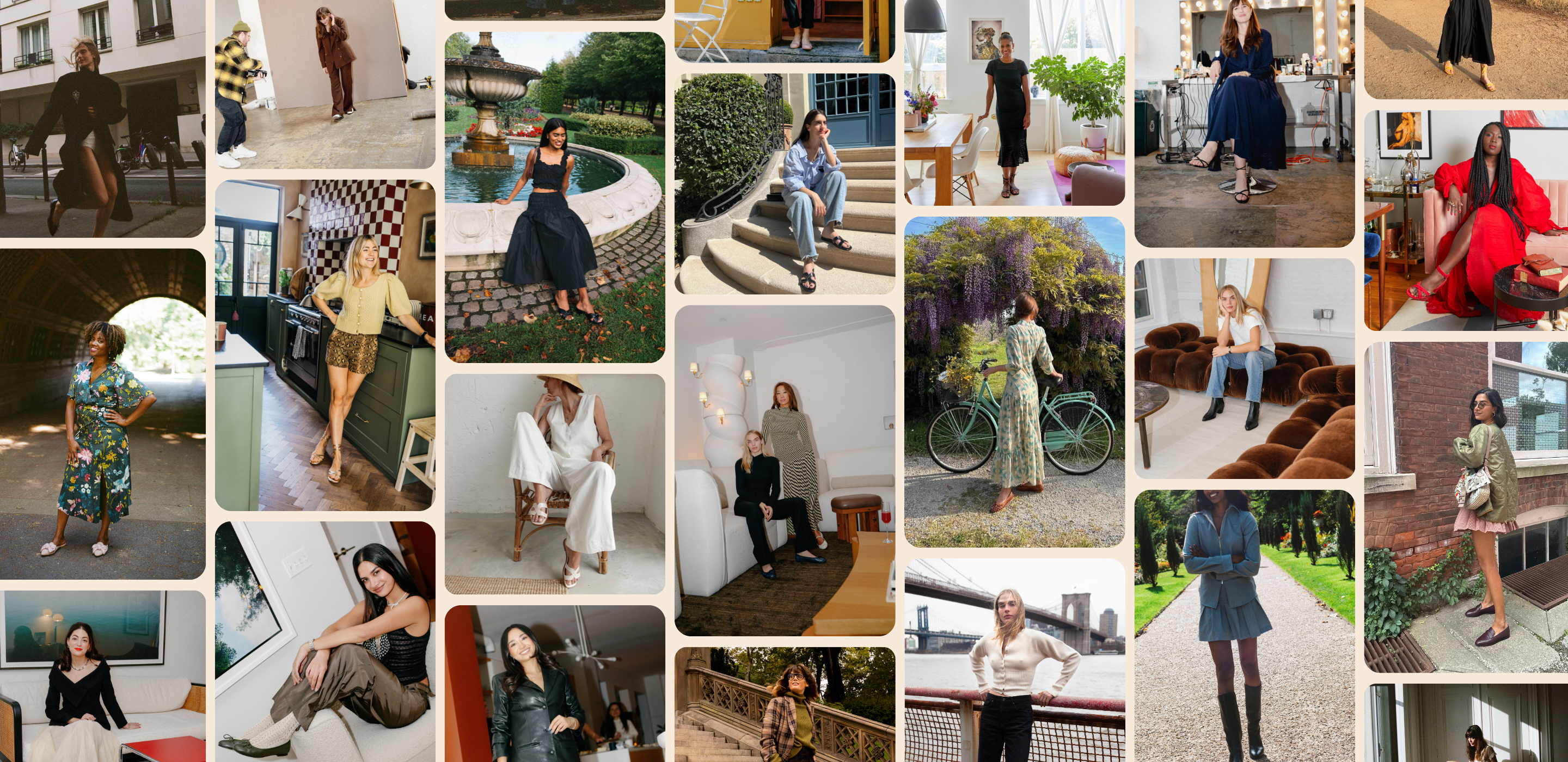 Collage of Margaux's Gaux Girls and Modern Muses