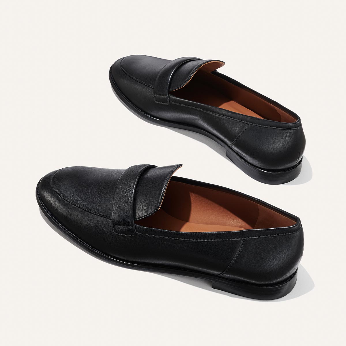 The Andie Loafer - Black Nappa