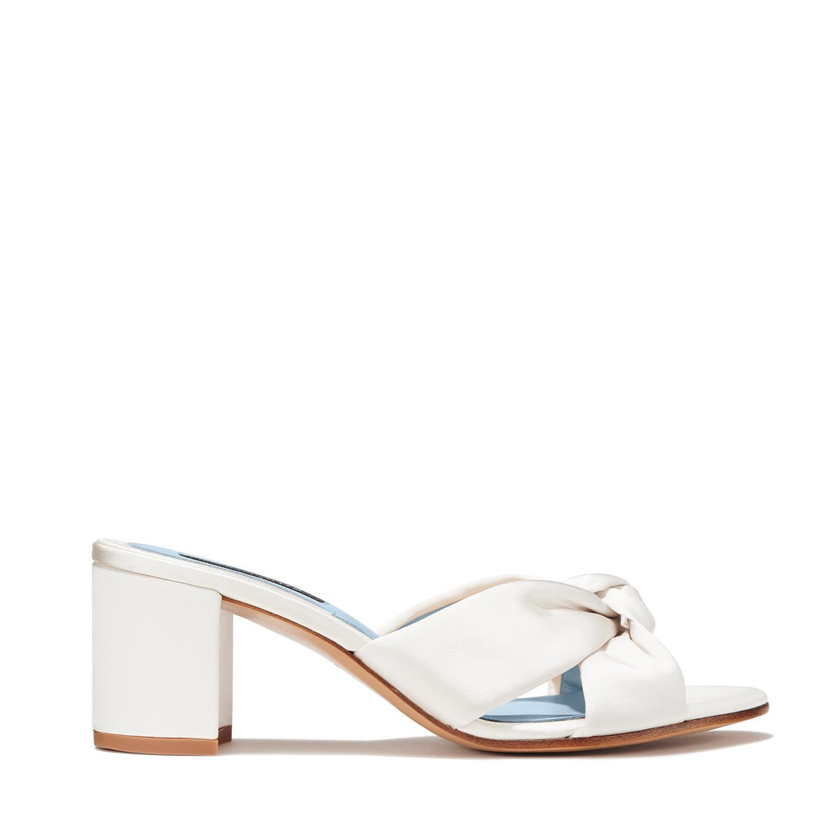 ivory - satin, blue