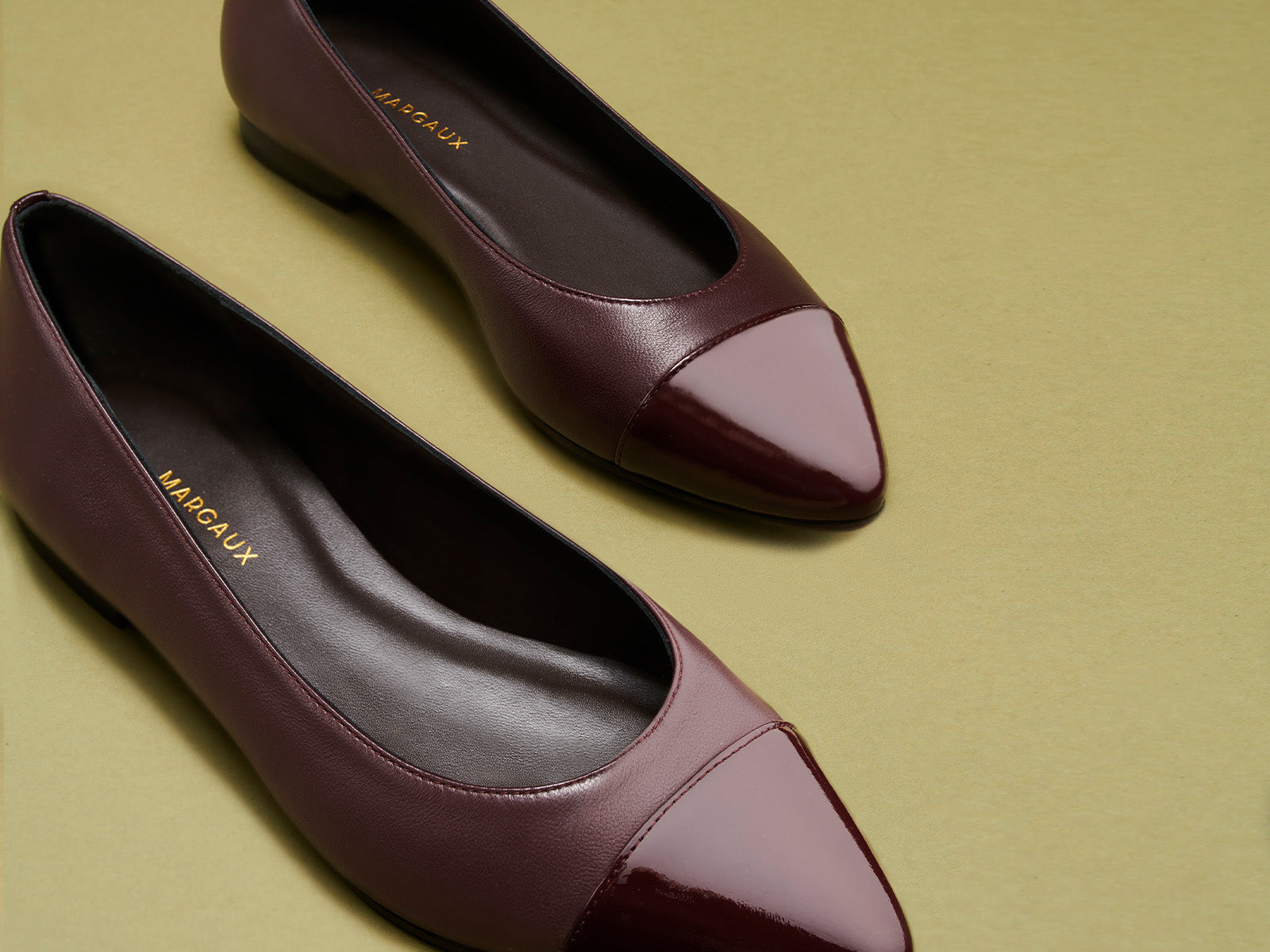 The Pointe in Burgundy Captoe
