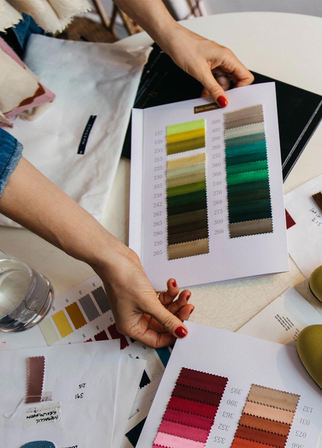 Fabric swatches from Matilda Goad x Margaux