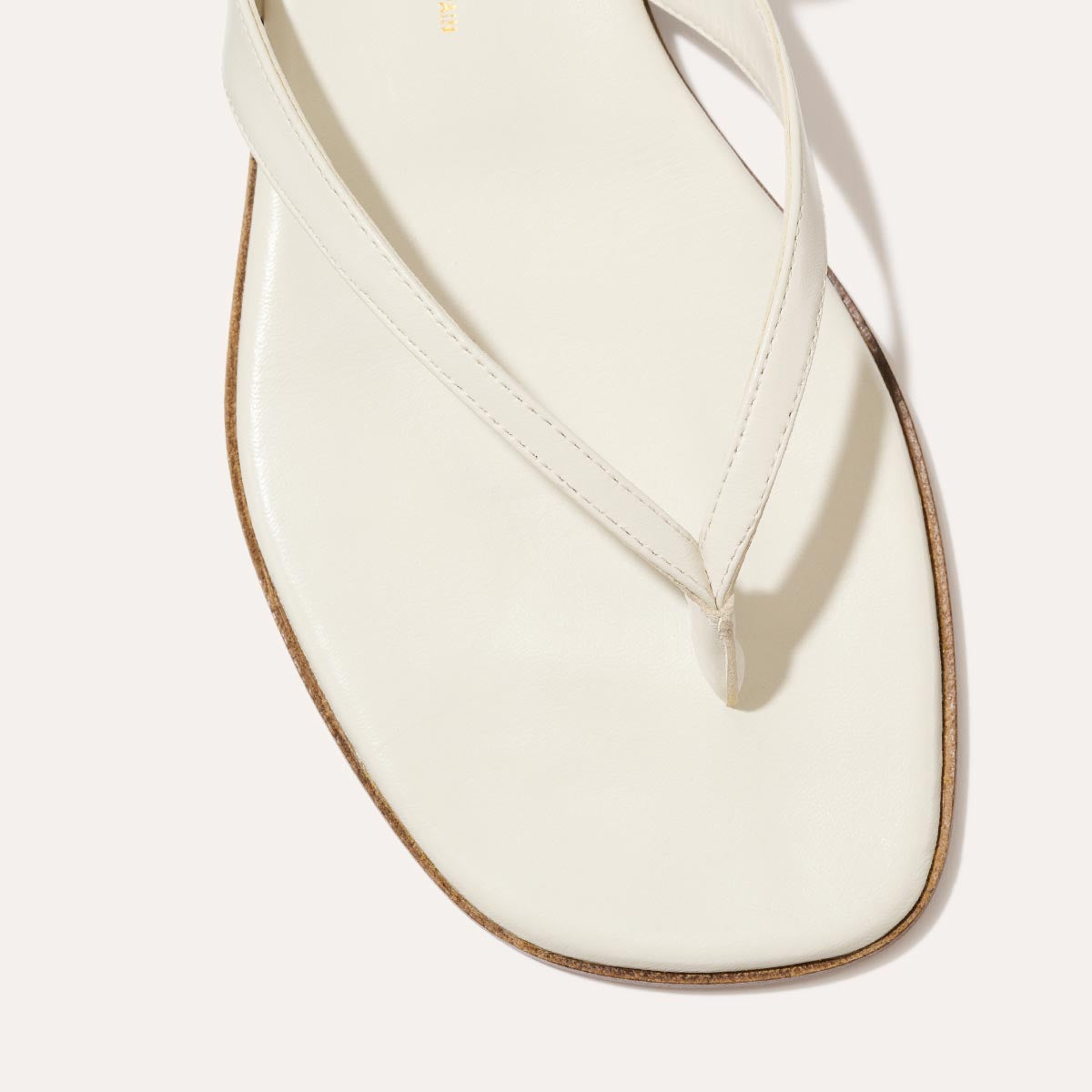 White leather strappy sandals