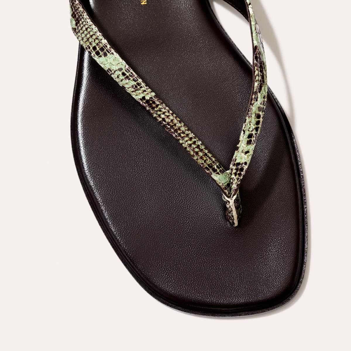 Python printed strappy sandals