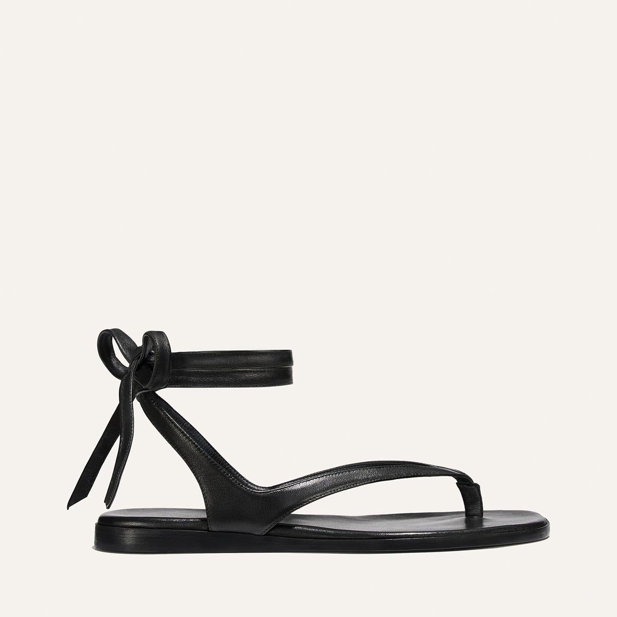 The Palermo Wrap Sandal - Black Nappa – Margaux