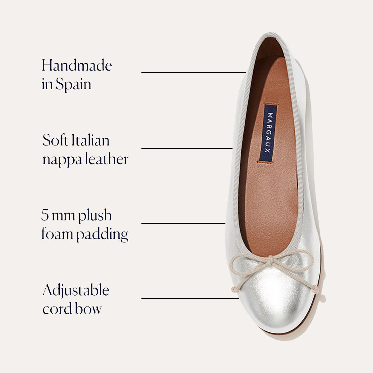 The Demi - Silver Nappa