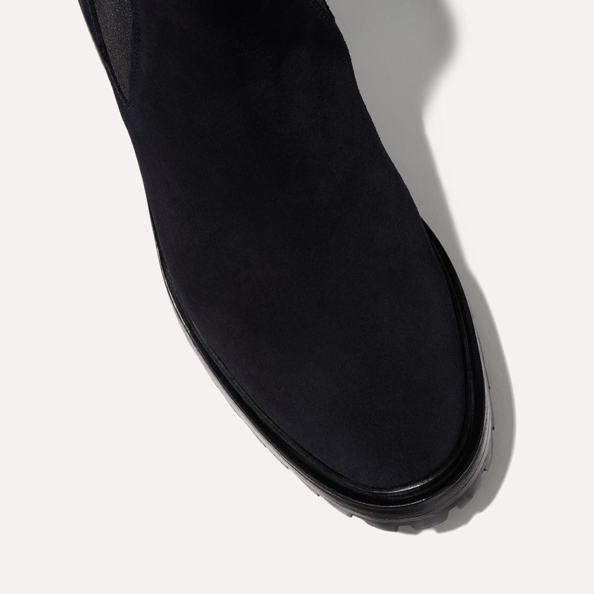 The Platform Chelsea Boot - Deep Royal Suede