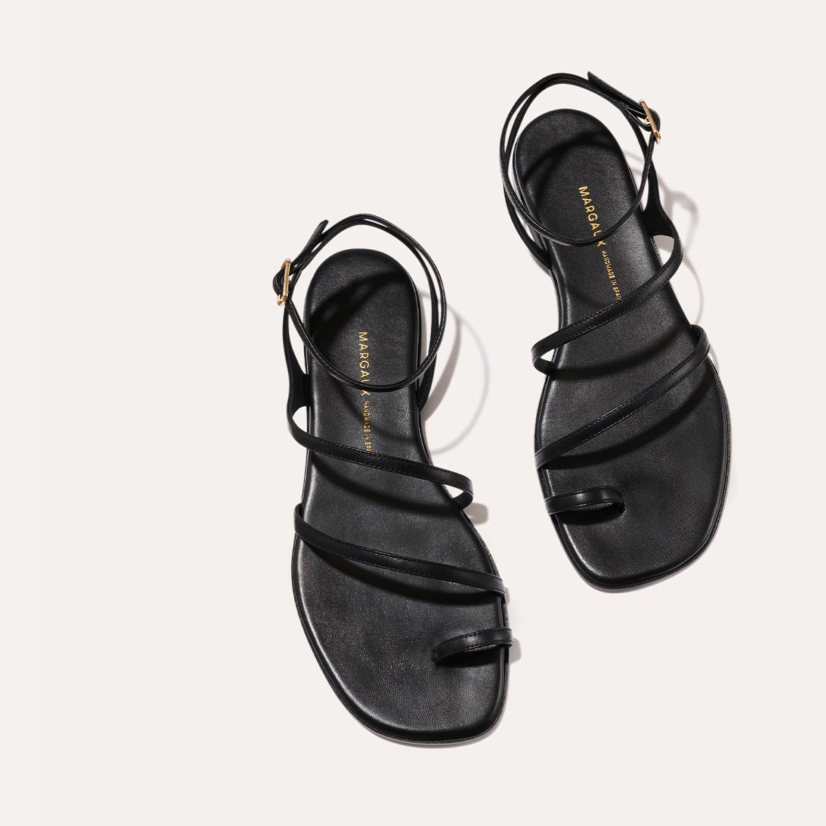 Black strappy summer sandal