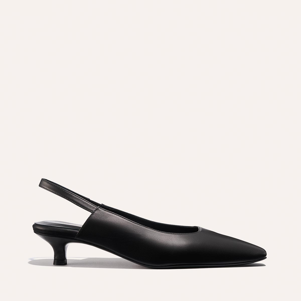 Luxury Heels - The Sofia Sling - Black Nappa - Size: 8 W - Margaux Luxury Heels - The Sofia Sling - Black Nappa - Size: 8 W - Margaux