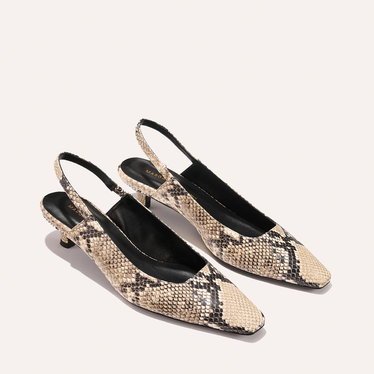 The Sofia Sling - Natural Python Embossed