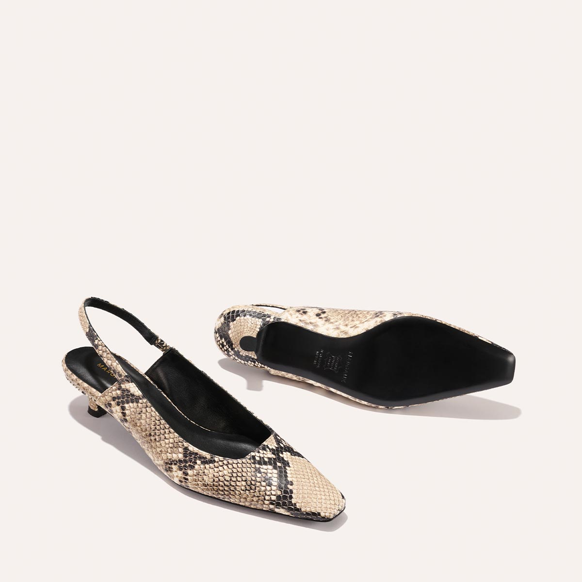 The Sofia Sling - Natural Python Embossed