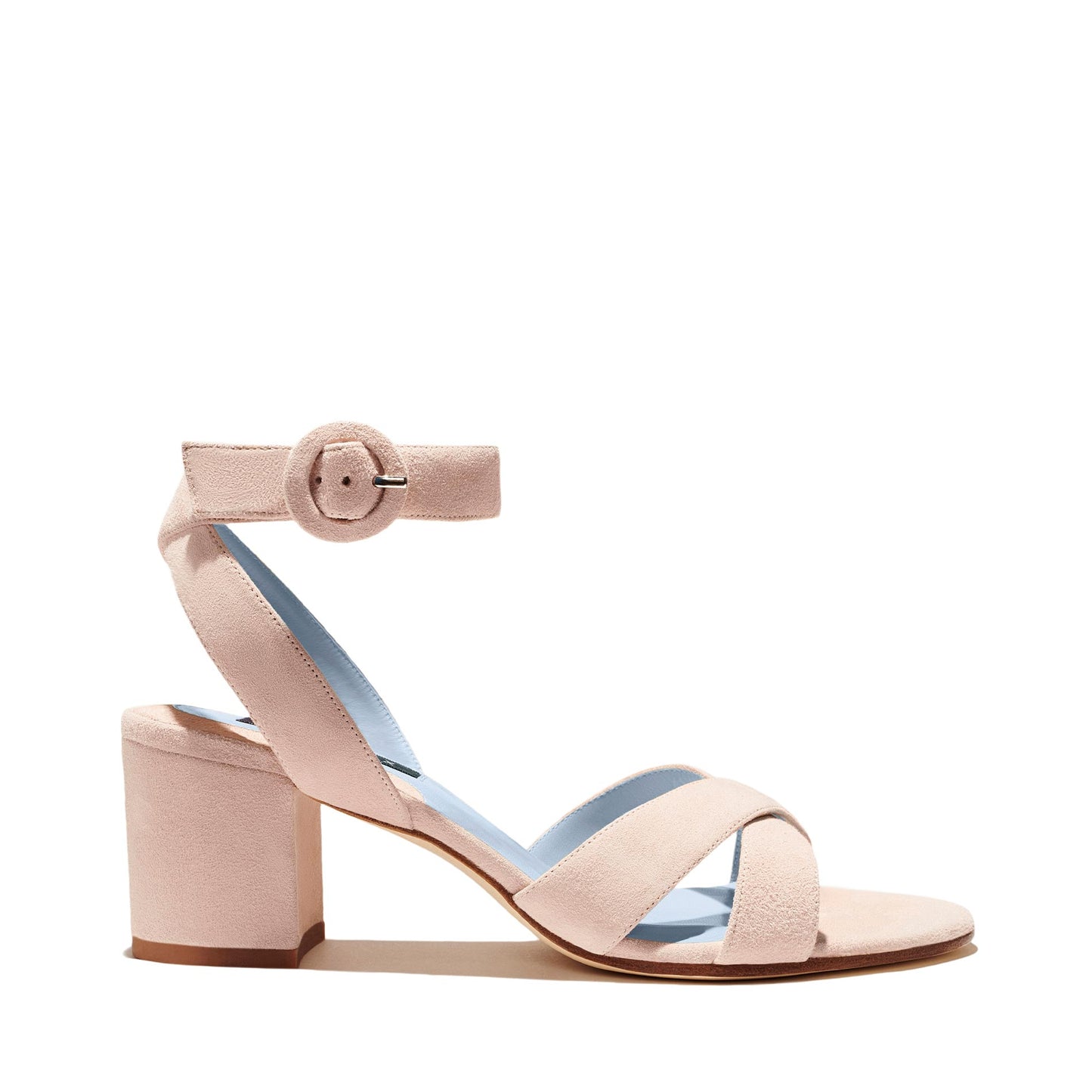 blush - suede, blue