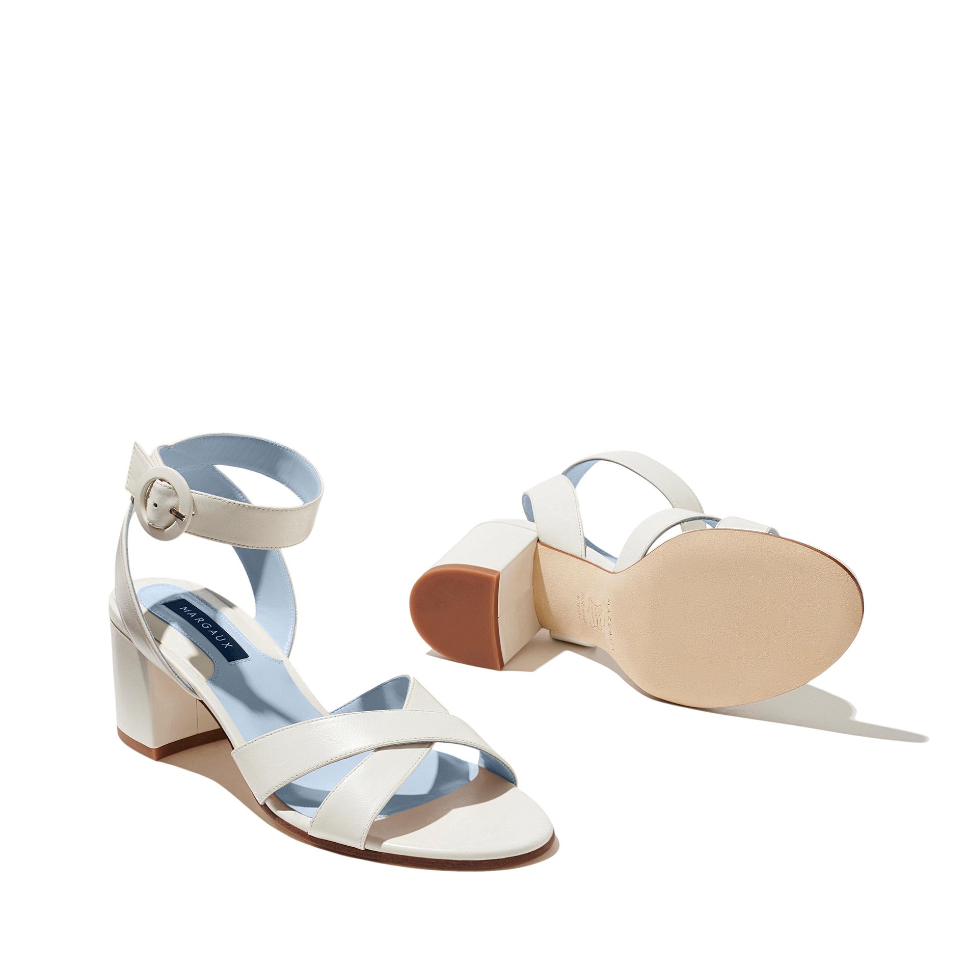 ivory - nappa, blue