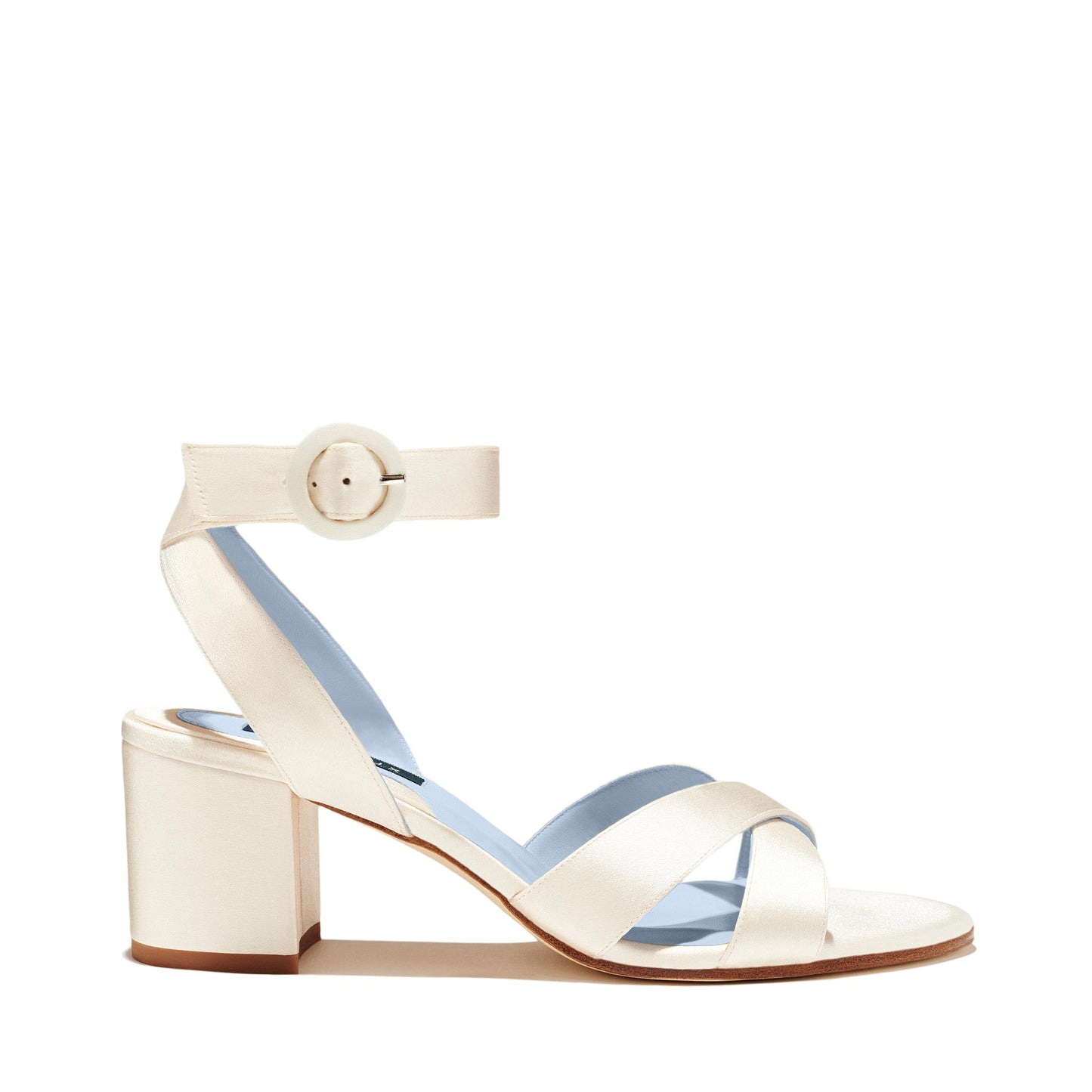 ivory - satin, blue