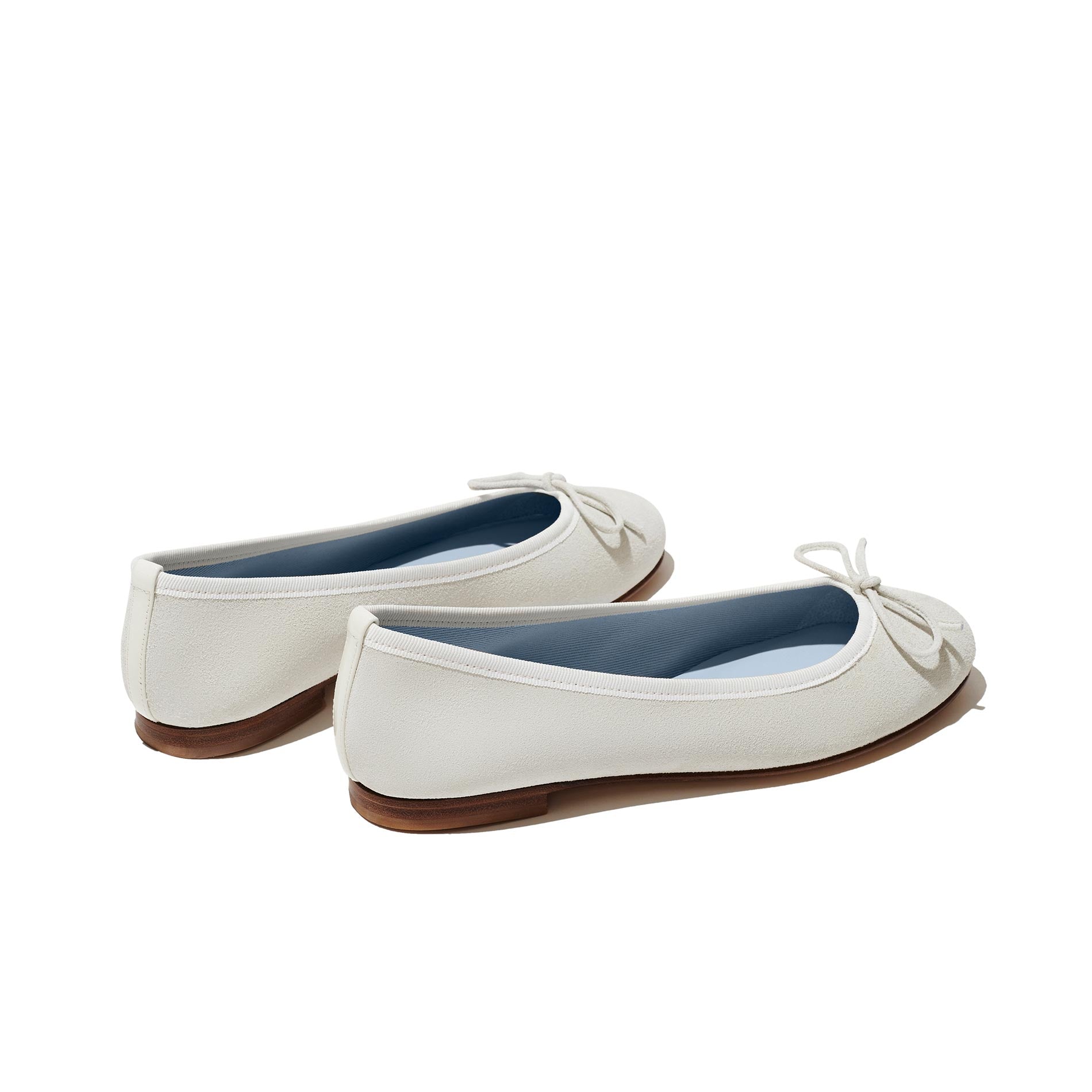 ivory - suede, blue