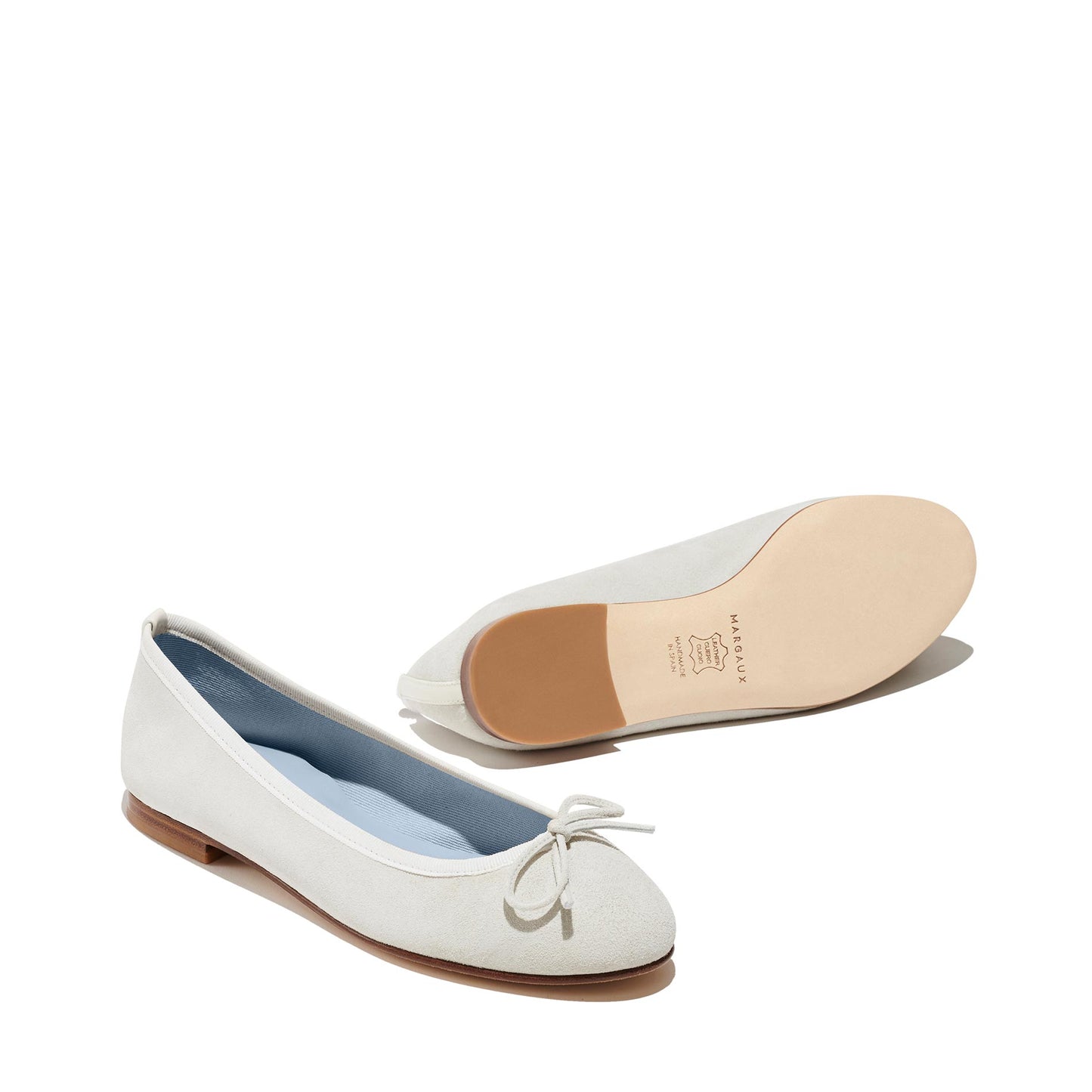 ivory - suede, blue