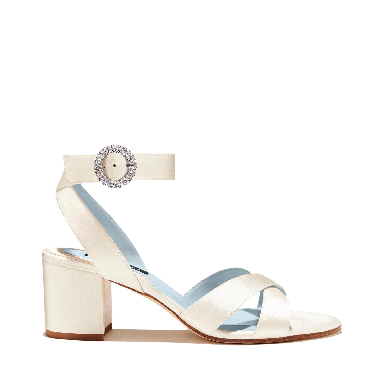 ivory - satin, blue