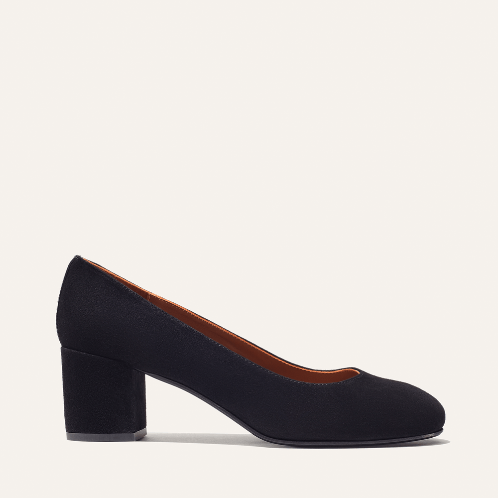 The Heel By Margaux | Comfortable Womens Luxury Suede Block Heel