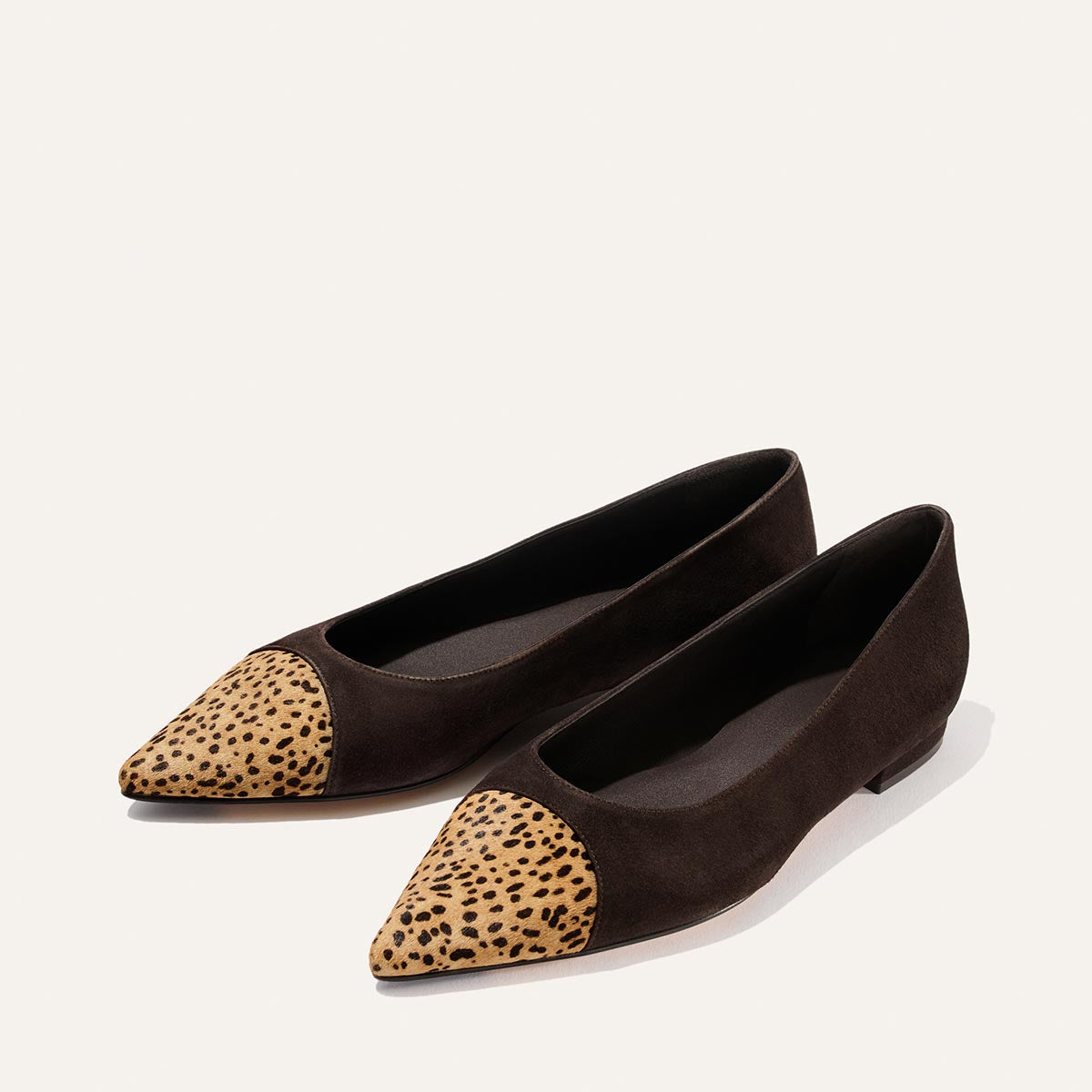 Alba Molasses Suede Mini Cheetah Haircalf