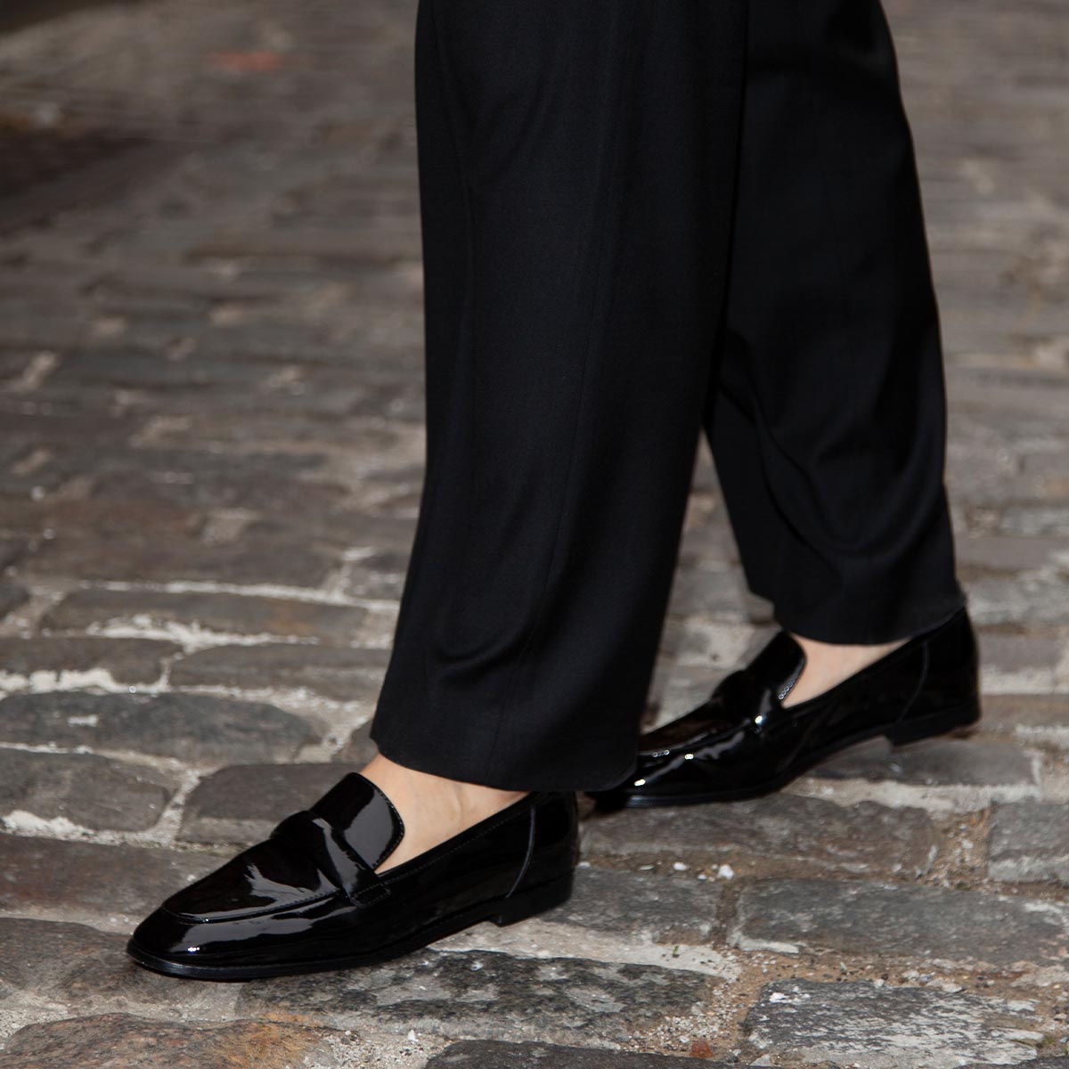 The Andie Loafer Black Patent Margaux