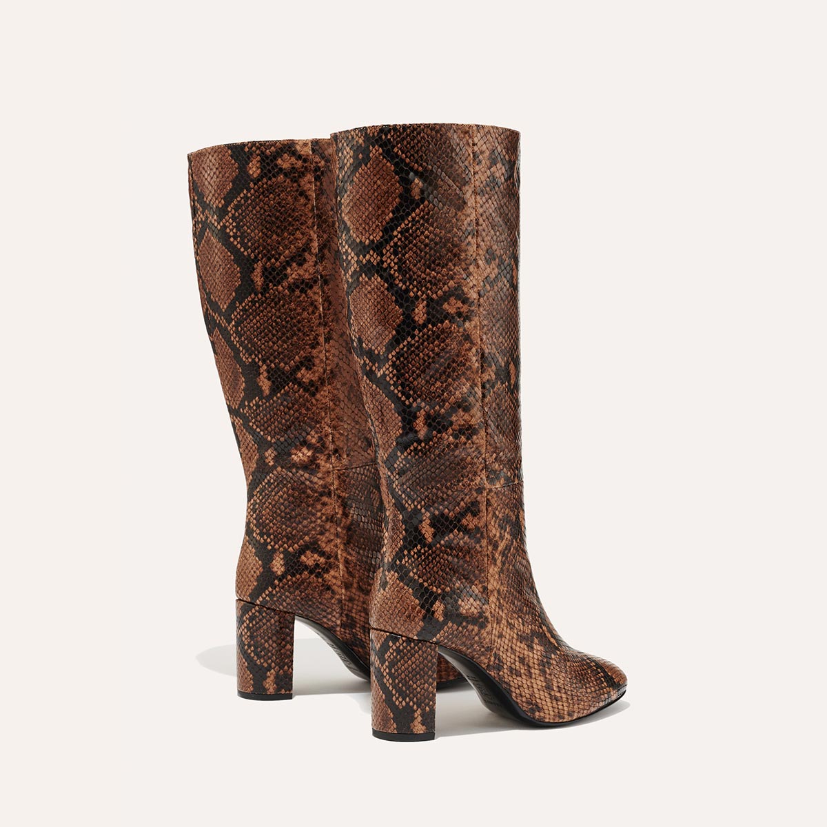 The Bleecker Boot - Espresso Python Embossed