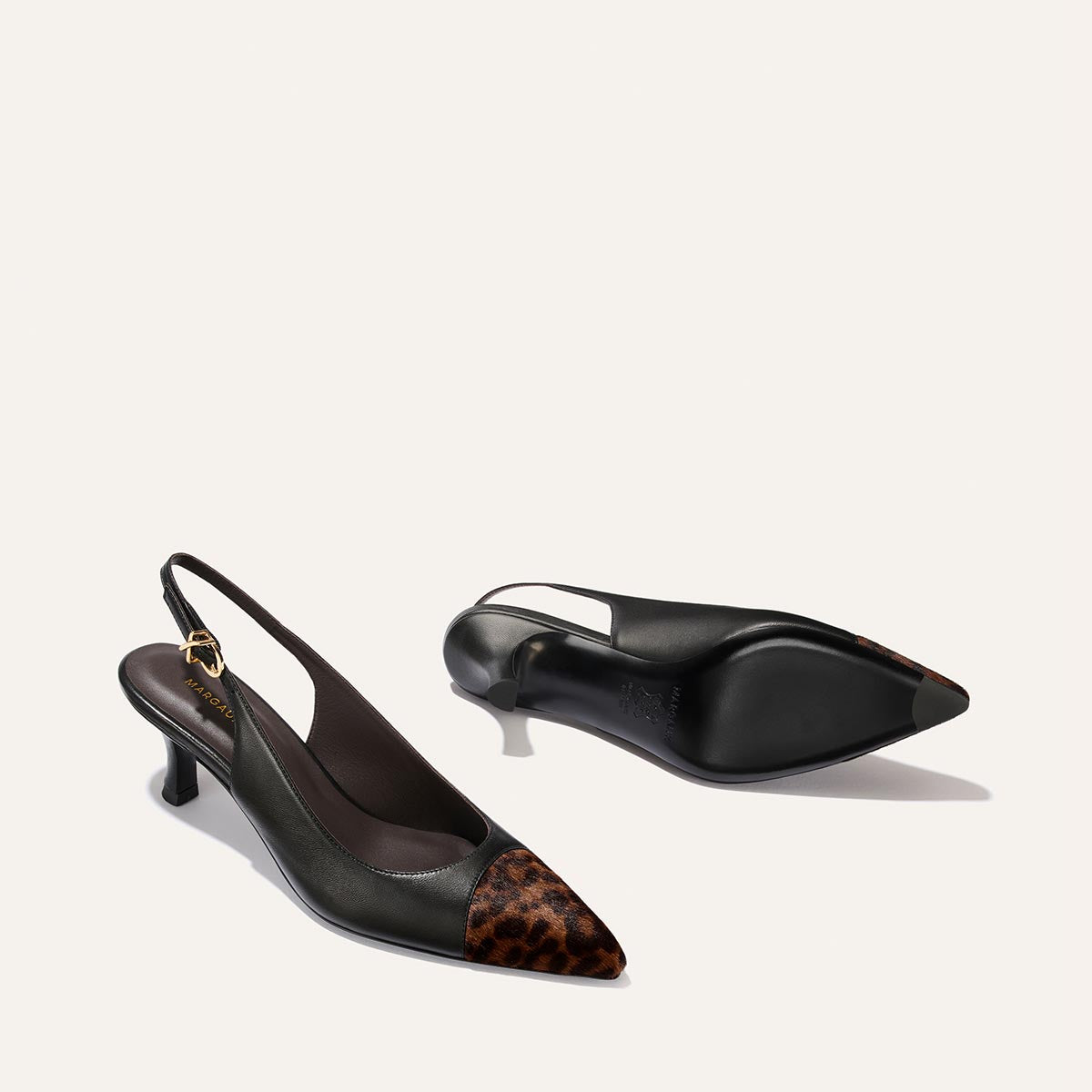 The Colette - Black Nappa and Leopard Haircalf – Margaux