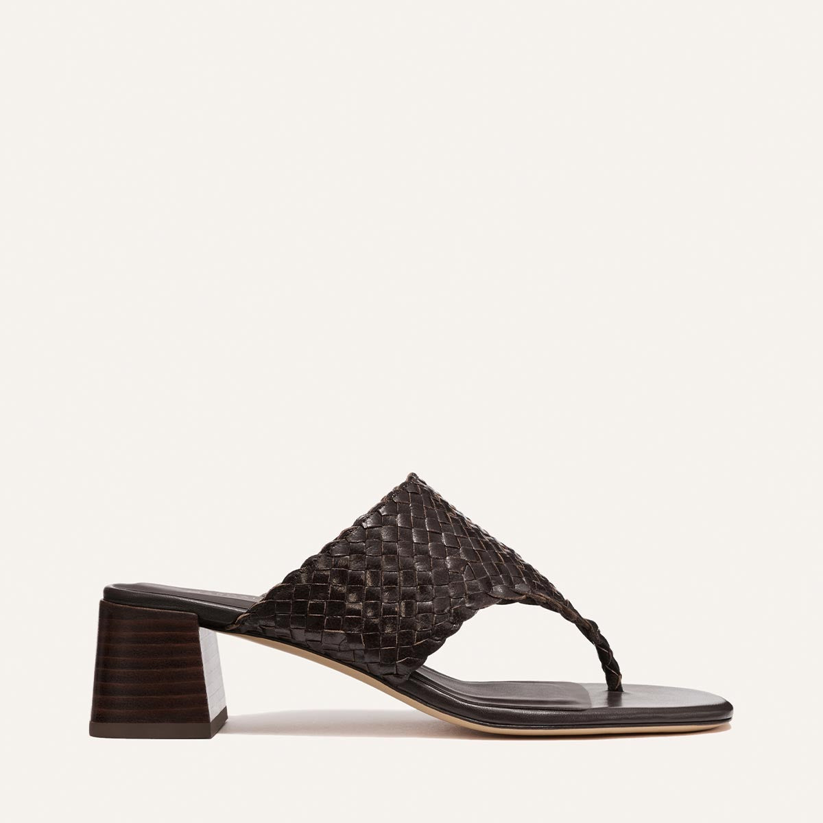Deia 50 Espresso Woven Leather