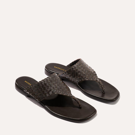 Deia Espresso Woven Leather