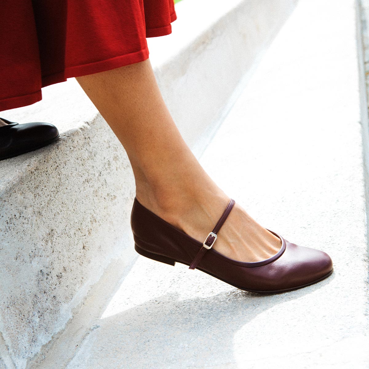 The Demi Jane - Burgundy Nappa