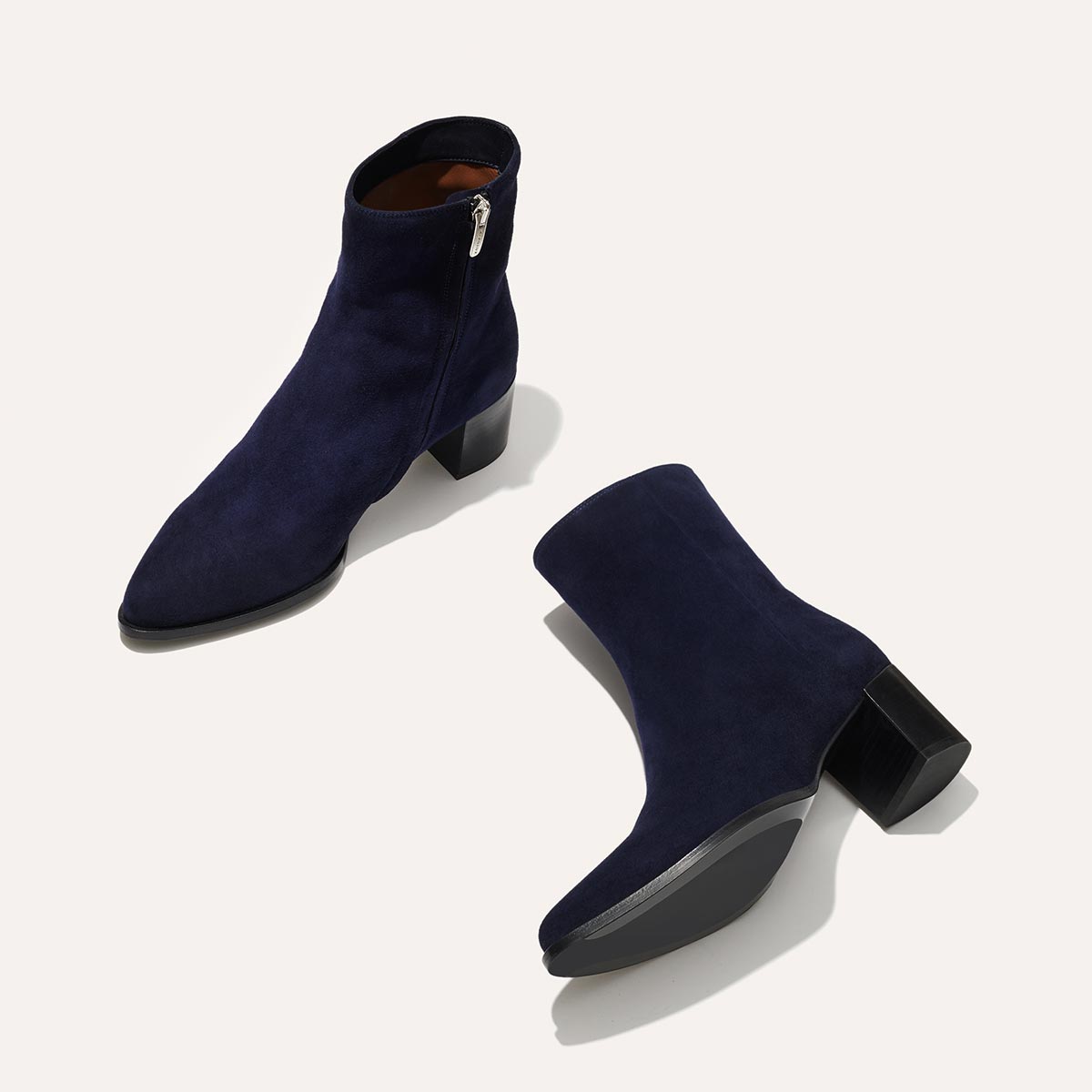 Navy suede boots best sale