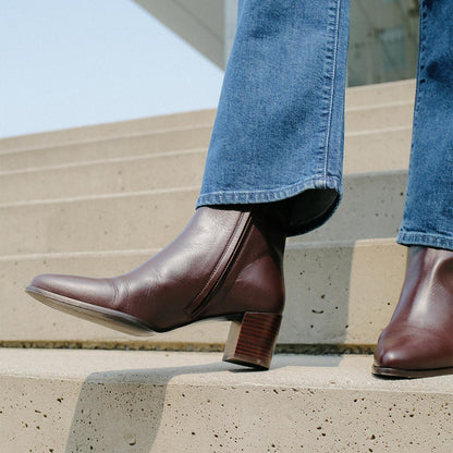 Margaux Pointed-Toe Ankle Boots - The Downtown Boot - Espresso Calf Margaux Pointed-Toe Ankle Boots - The Downtown Boot - Espresso Calf