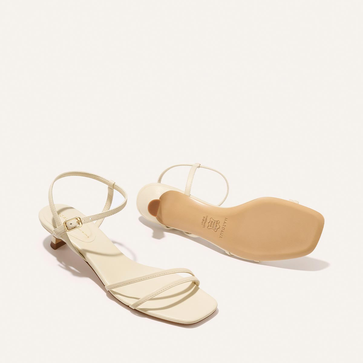 The Dylan Sandal - Ivoire Nappa – Margaux