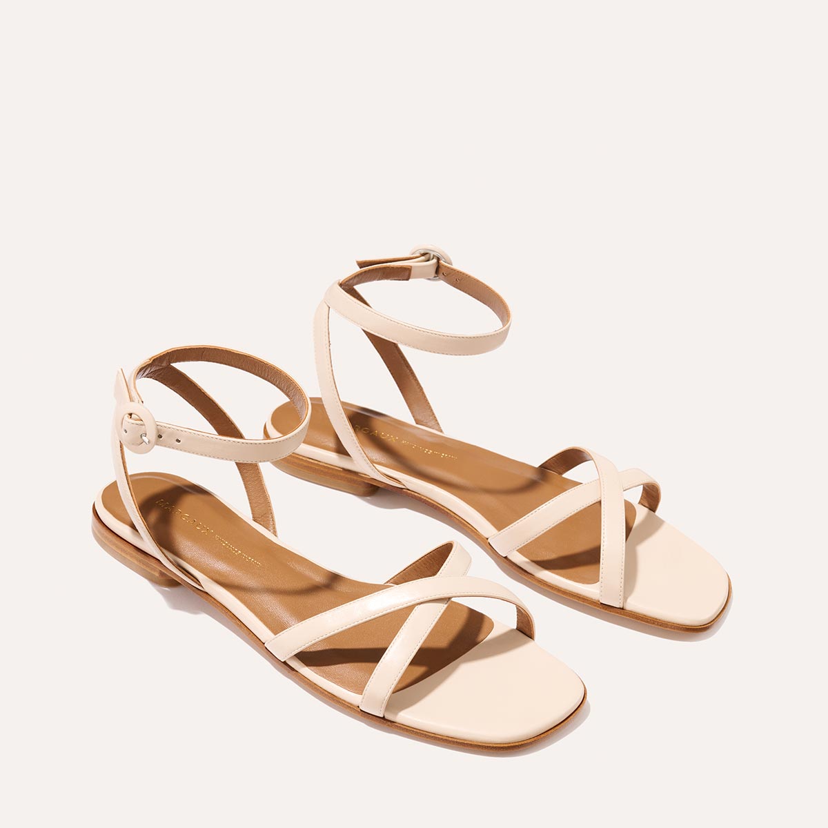 The Flat Sandal - Magnolia Nappa