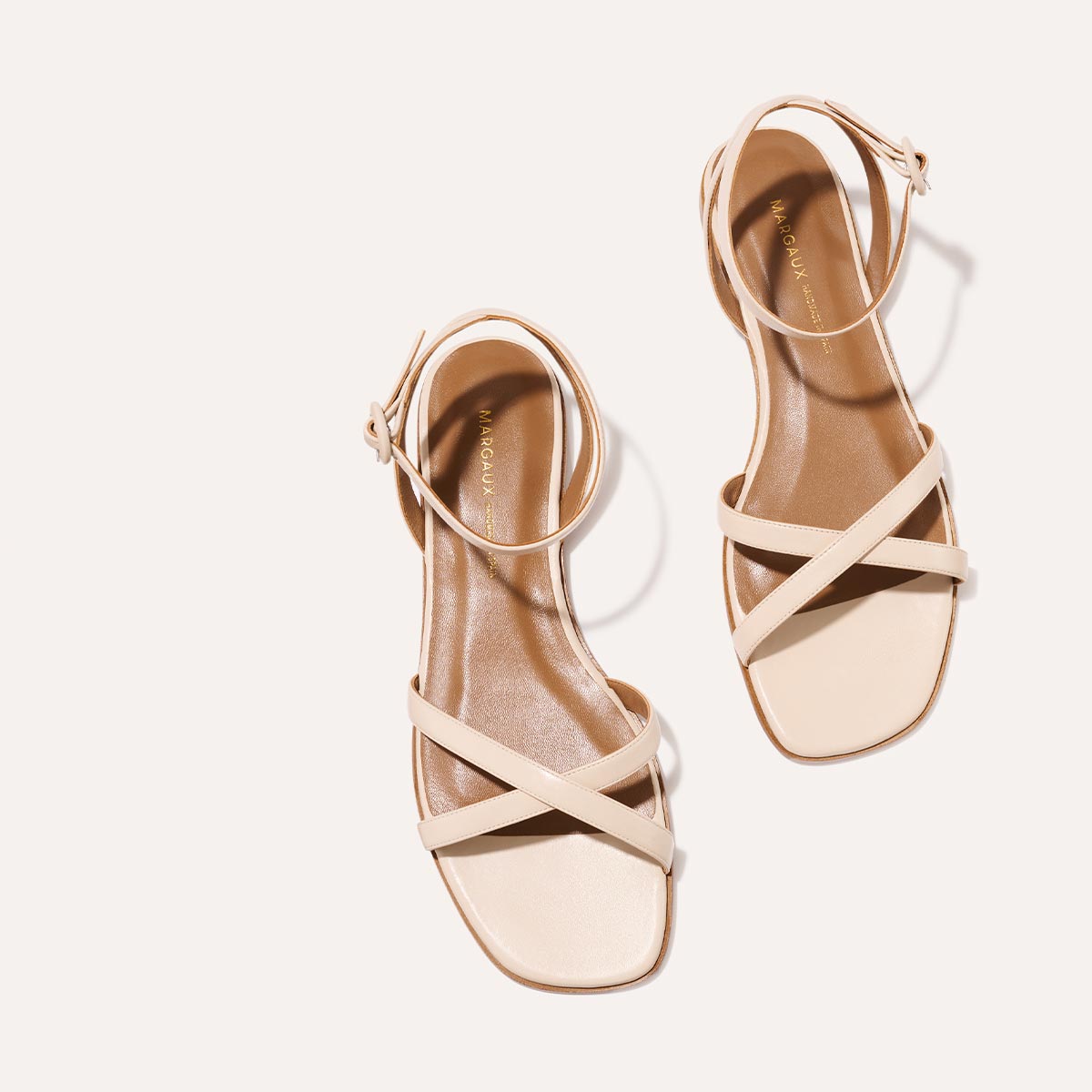 The Flat Sandal - Magnolia Nappa