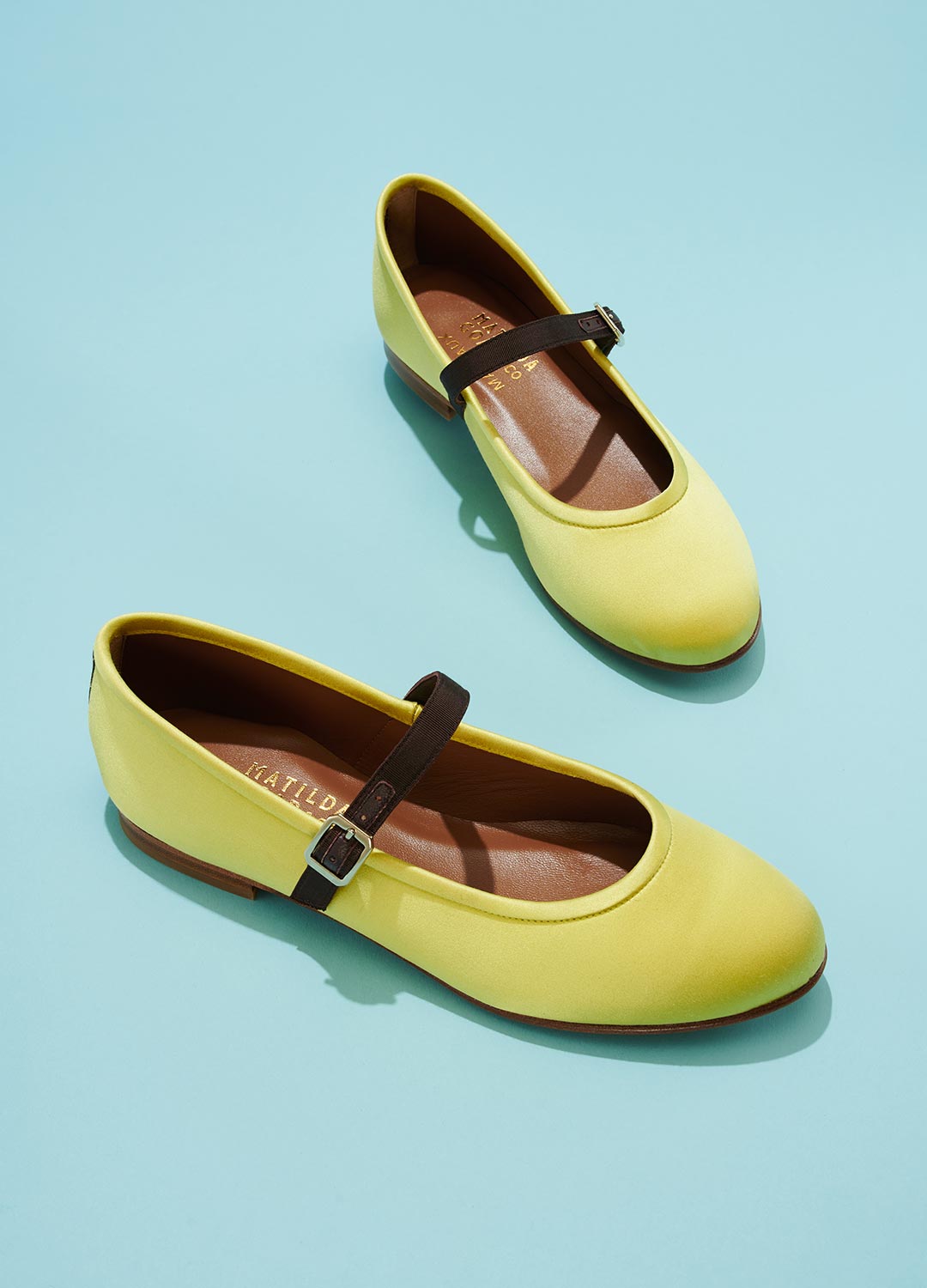 The Demi Jane in Citron Satin