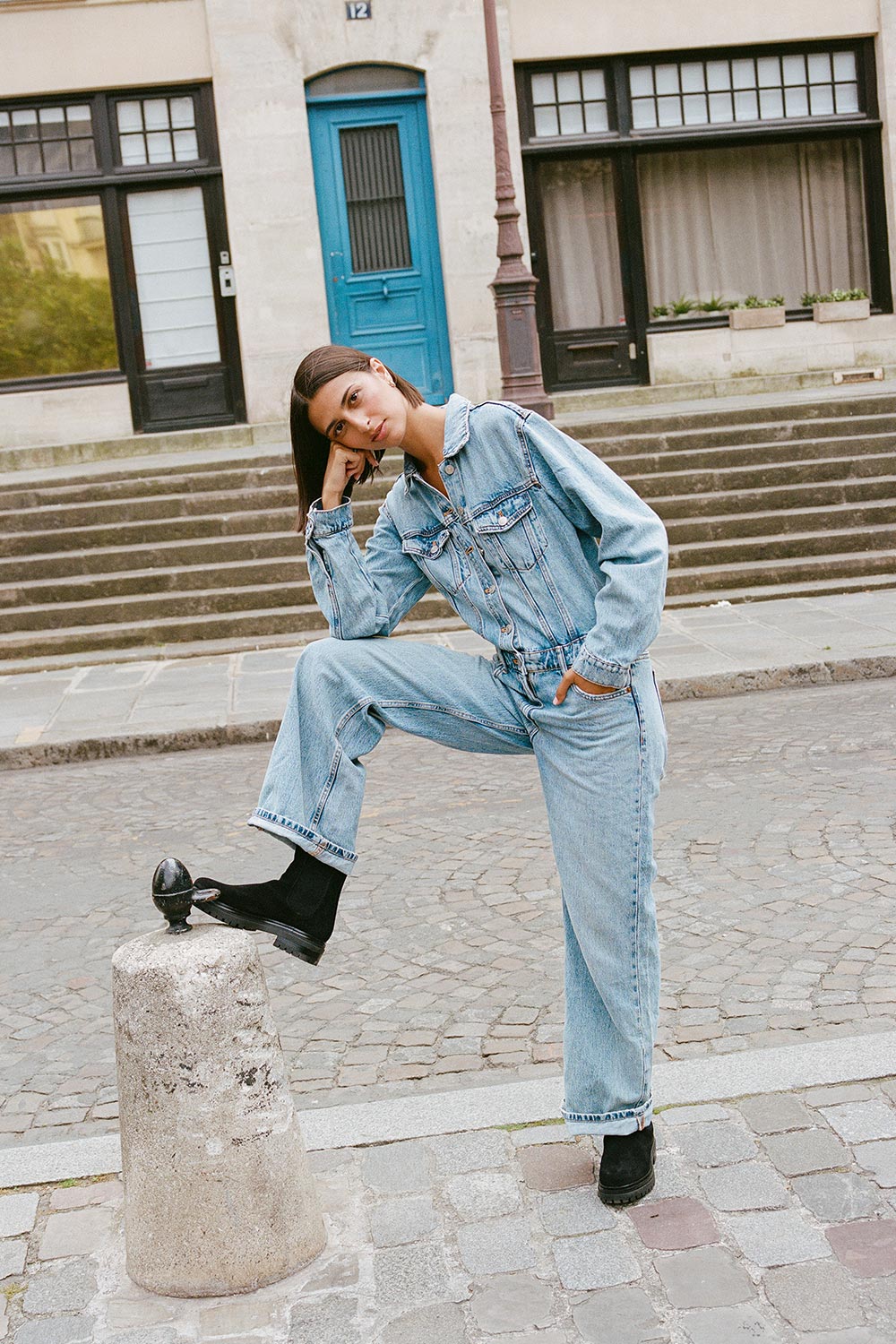 The West Chelsea Boot in Black Suede