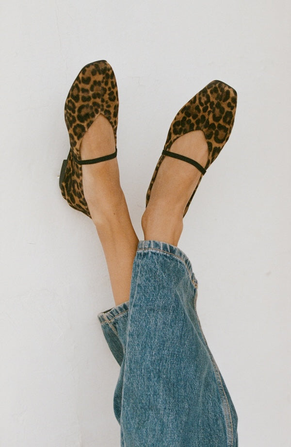 Leopard Phoebe ballet flats 