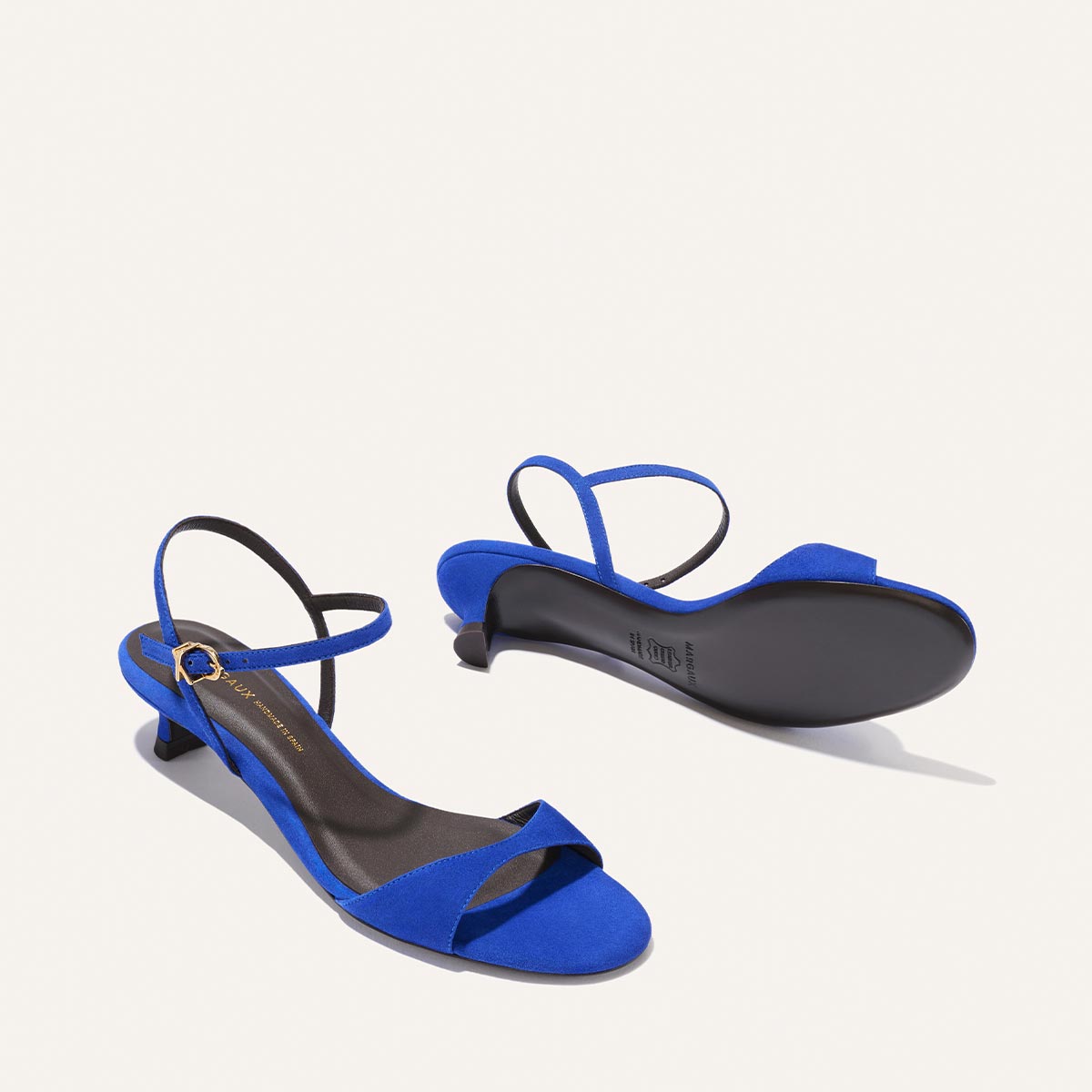 cobalt blue dress sandals Oasis Cobalt Blue Satin Sandals Heels 39 Women's