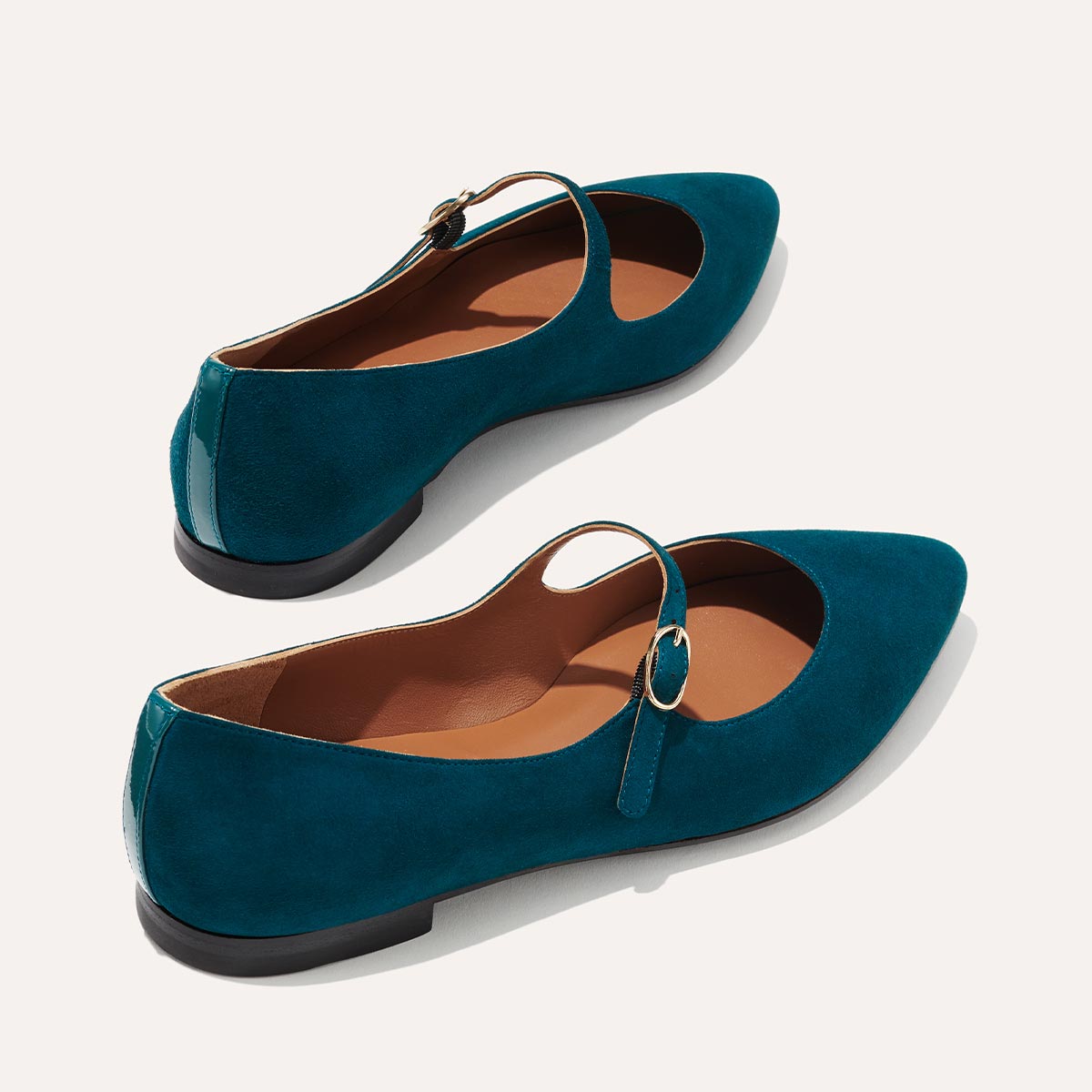 The Mary Jane - Peacock Suede