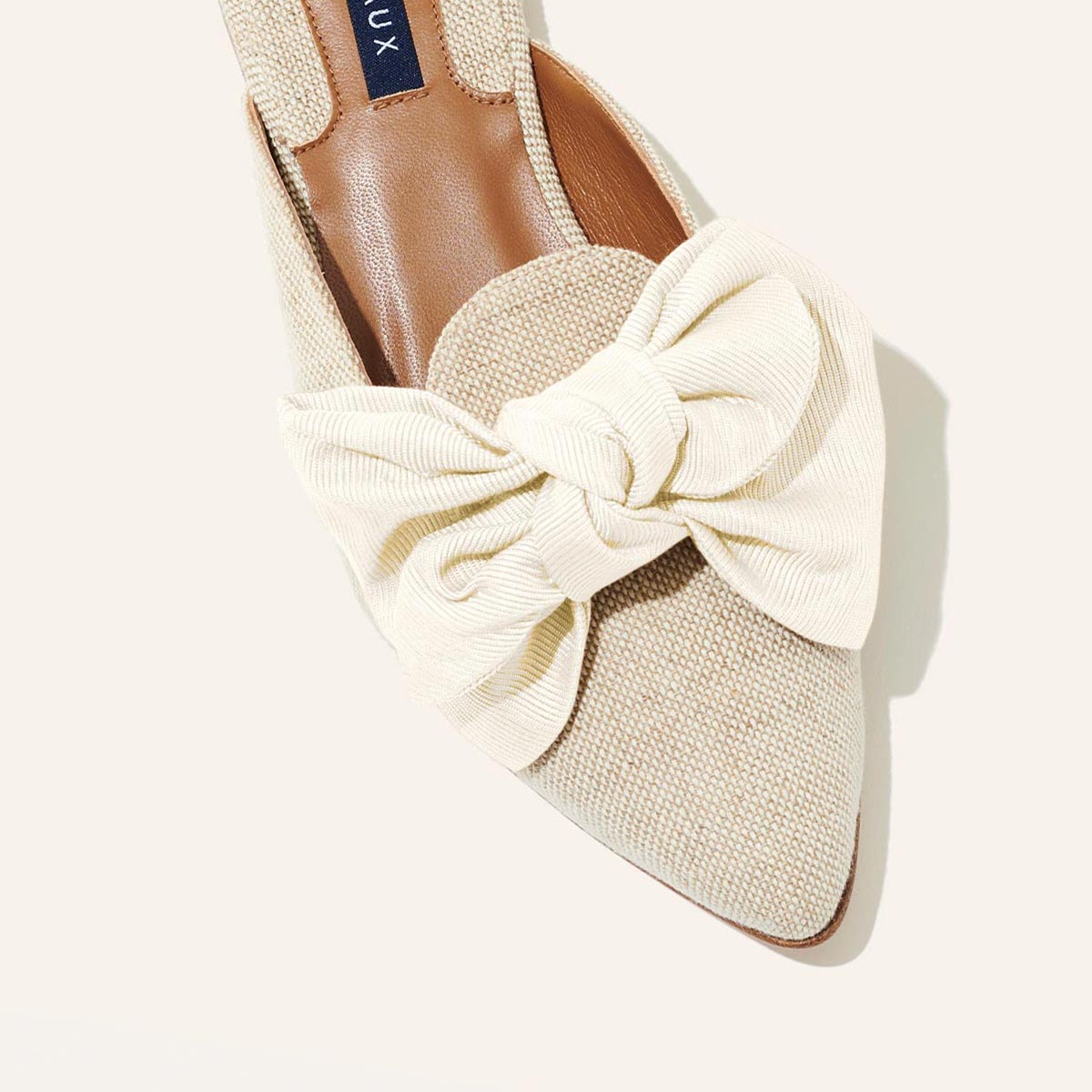 Linen mules cheap