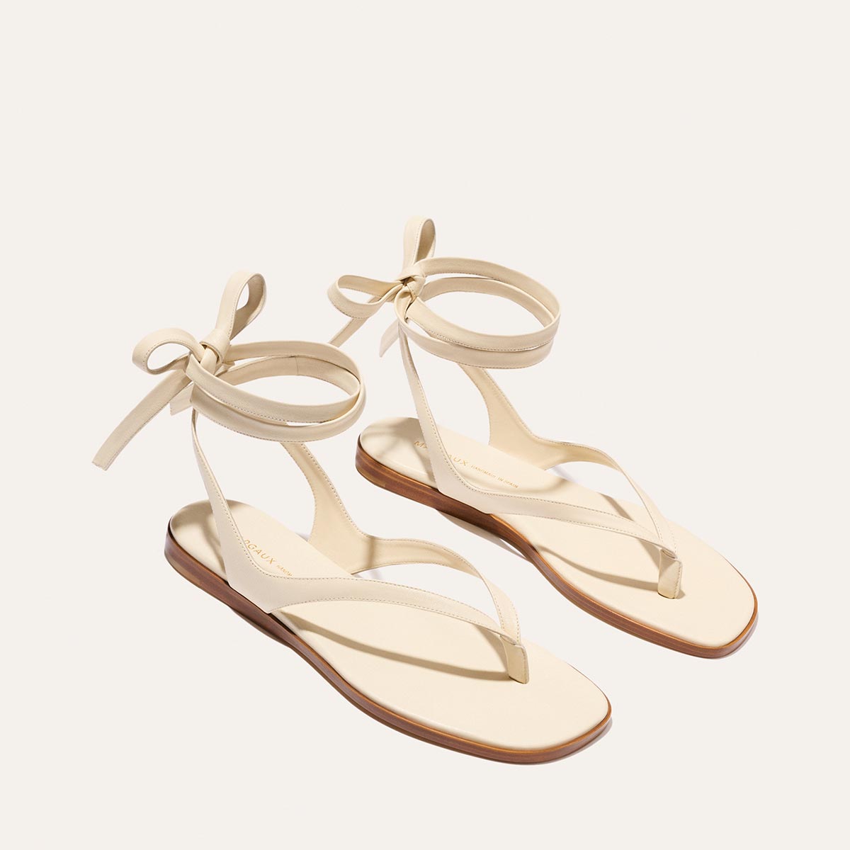The Palermo Wrap Sandal - Ivoire Nappa – Margaux