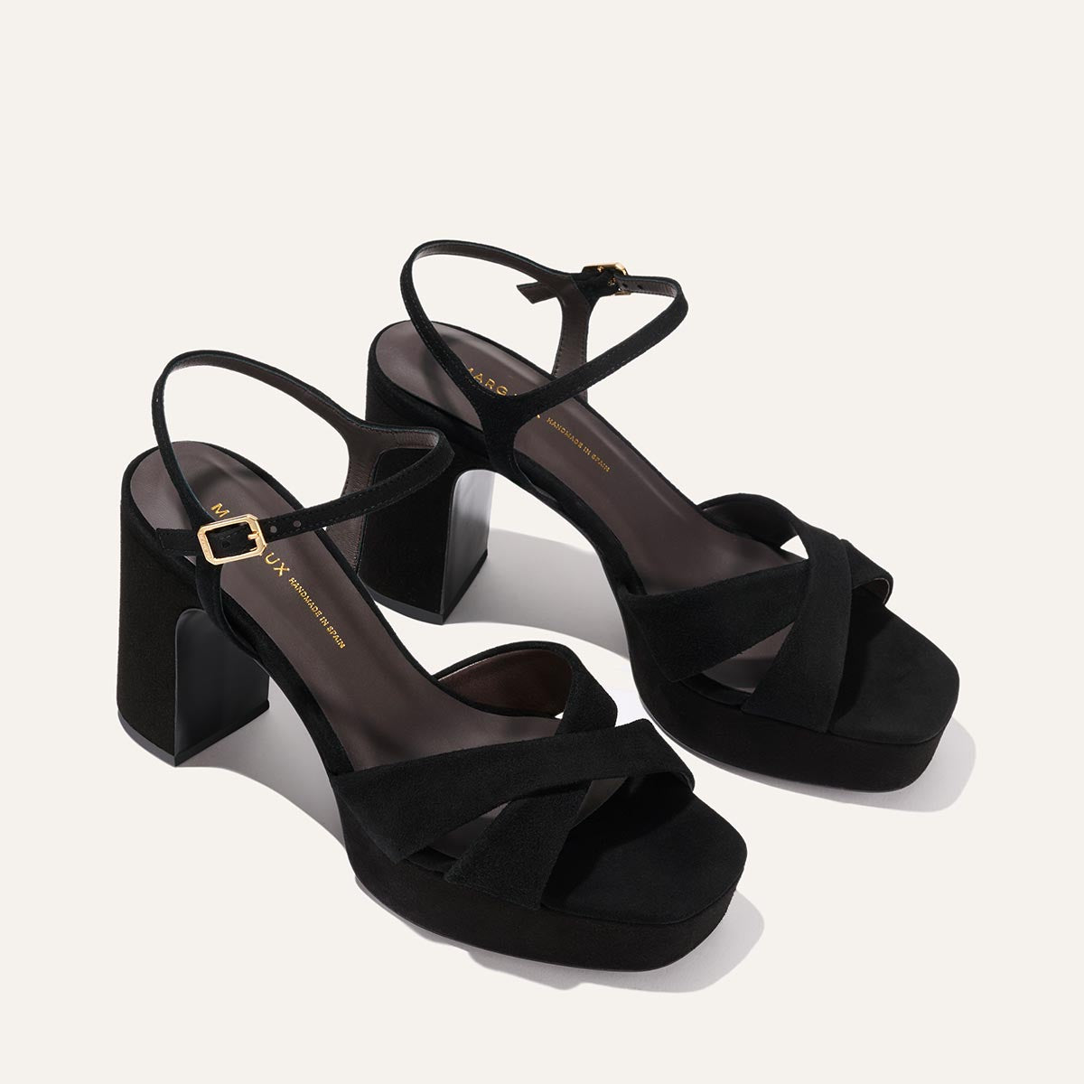 The Paloma Platform - Black Suede – Margaux