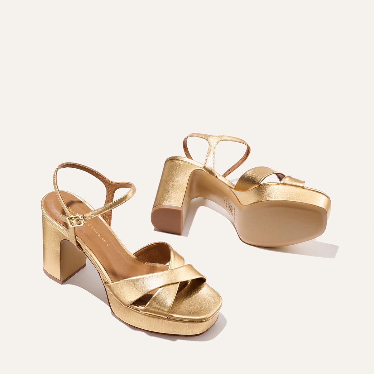 The Paloma Platform - Gold Nappa Margaux The Paloma Platform - Gold Nappa Margaux