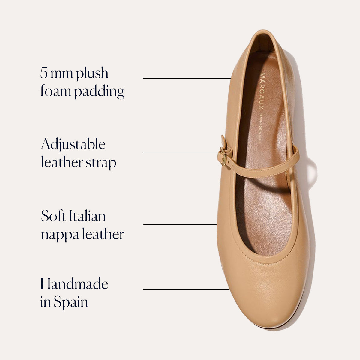 The Demi Jane - Dune Nappa