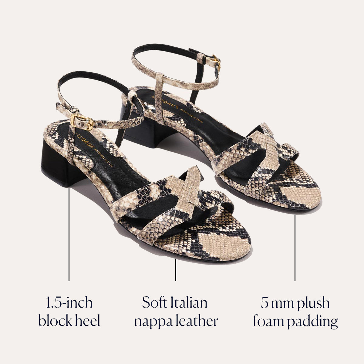 The Yves - Natural Python Embossed