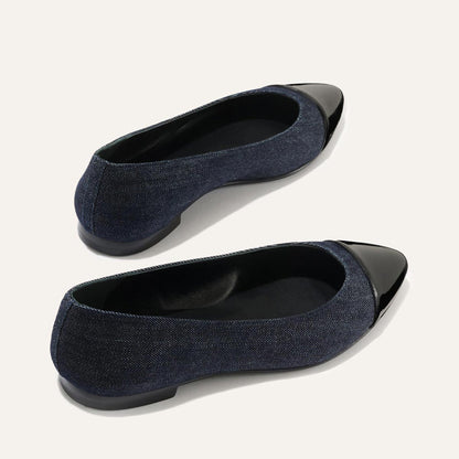 The Pointe - Indigo Denim and Patent