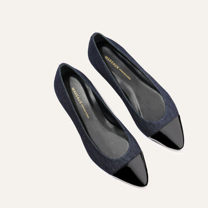 The Pointe - Indigo Denim and Patent