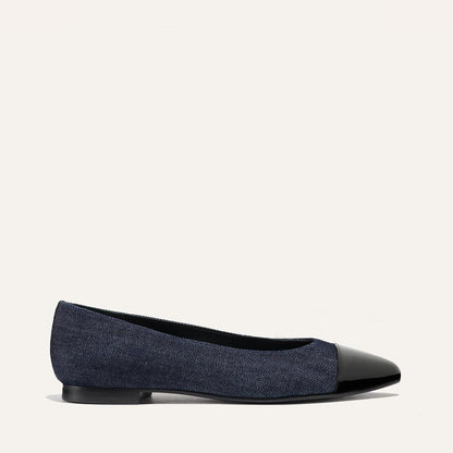 The Pointe - Indigo Denim and Patent