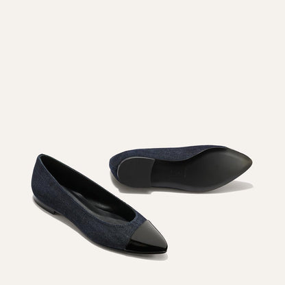 The Pointe - Indigo Denim and Patent