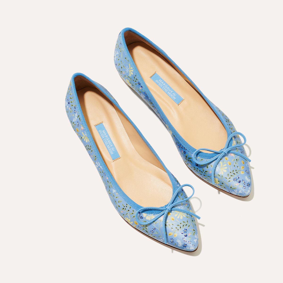 The Pointe - Blue Floral Satin